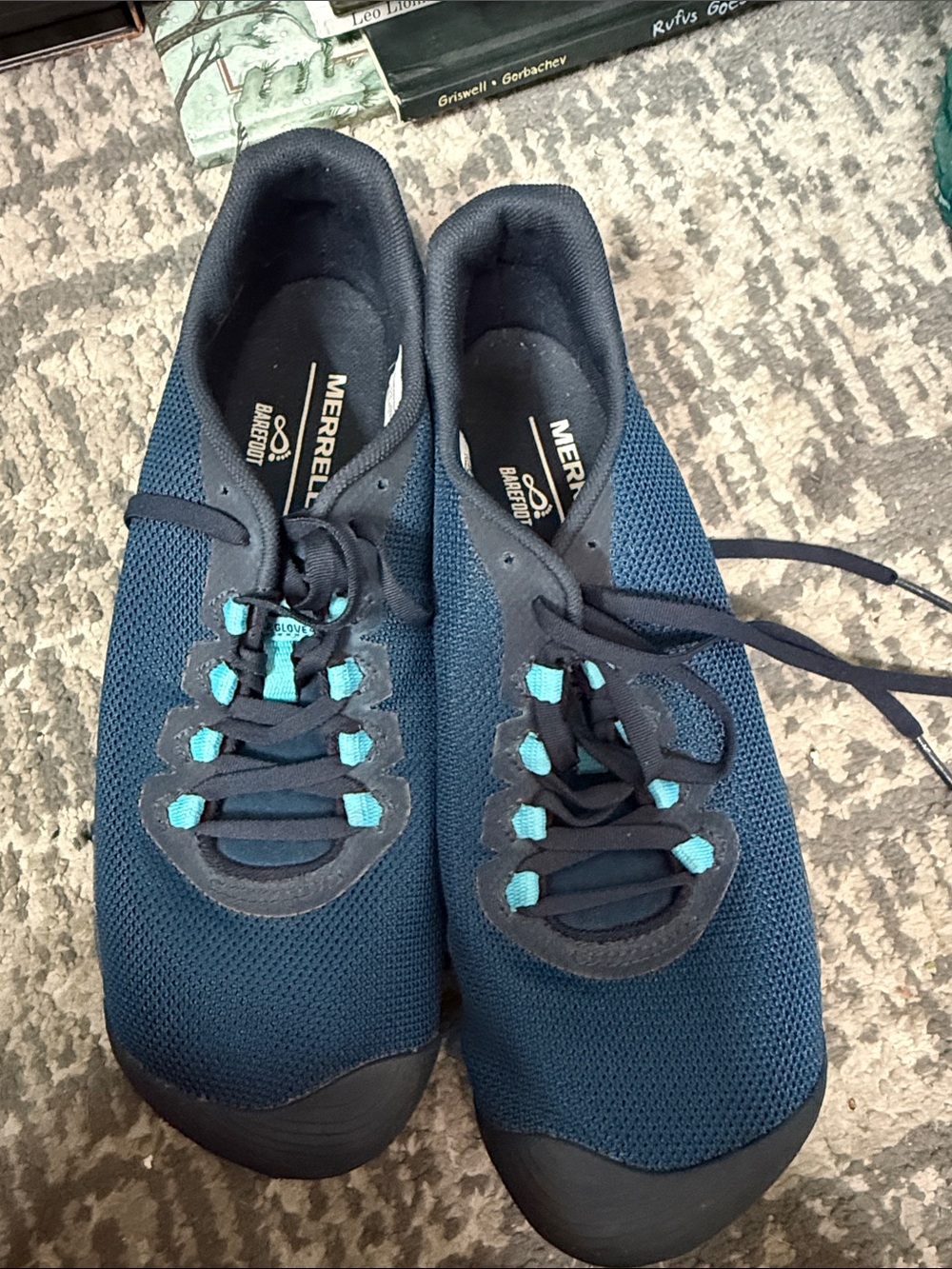 Merrell Women's Navy Blue Sneakers with Teal Accents